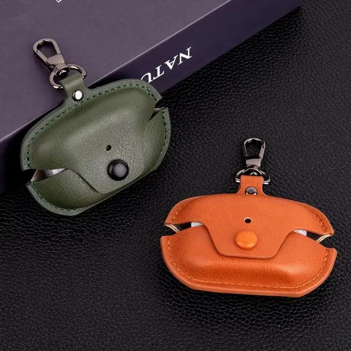 Étui en cuir pour écouteurs Bluetooth