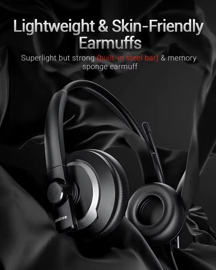 Casque USB avec microphone antibruit et connexion stable pour bureau étudiant téléconférence occasions spéciales