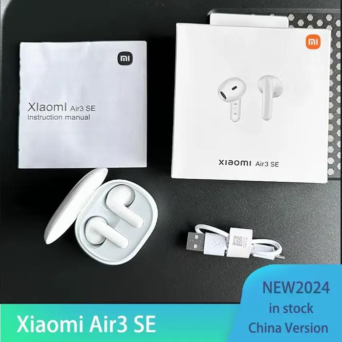 Ecouteurs Xiaomi Air3 SE TWS sans fil avec support vocal assistants pour musique, études et bureau en silicone isolé 24h d'autonomie