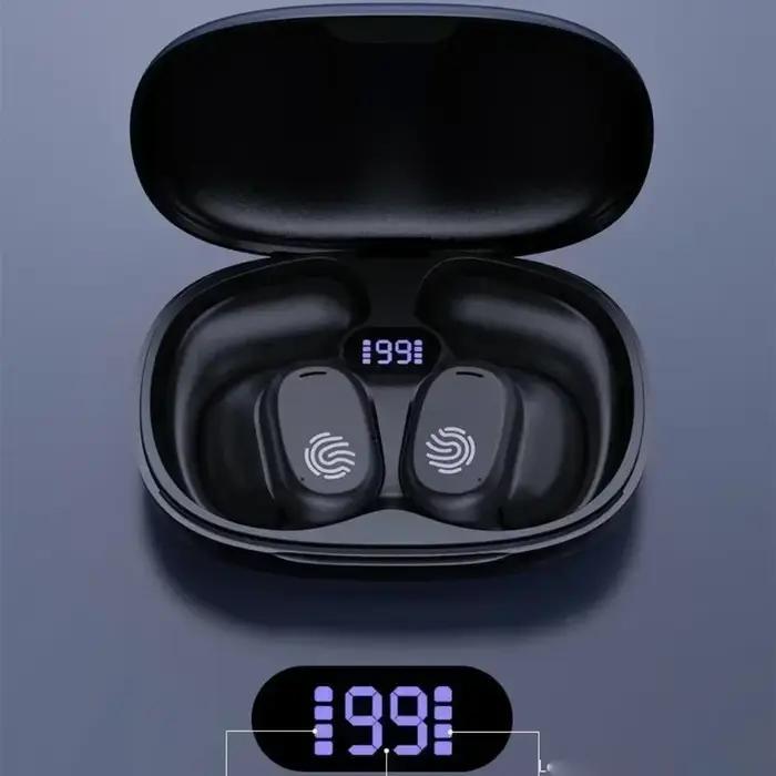 Nouveaux écouteurs sans fil à conduction osseuse Bluetooth 5.3, étanches, pour le sport, longue autonomie, HiFi stéréo, réduction du bruit des appels