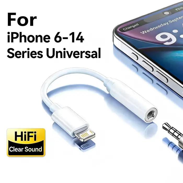 Adaptateur d'écouteurs original pour iPhone 14 13 12 11 Pro