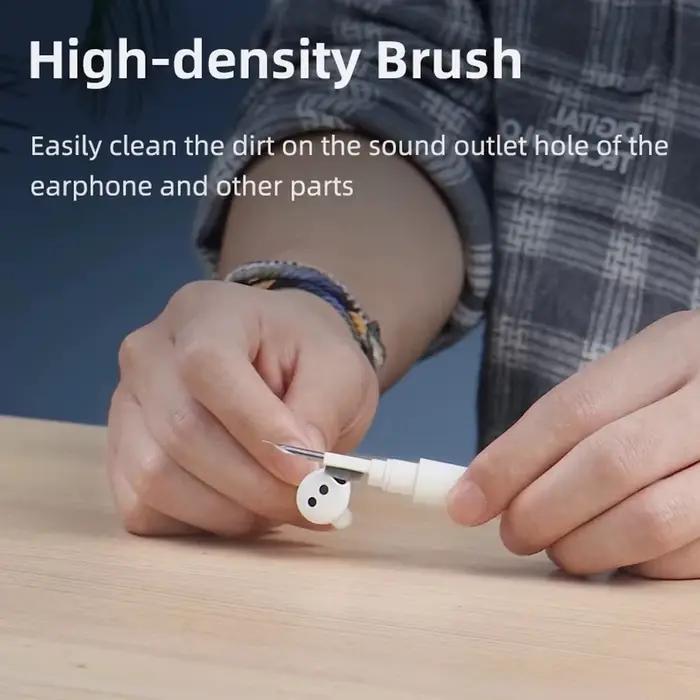 Kit d'accessoires pour nettoyage des écouteurs Bluetooth AirPods Pro 1 2 3 Samsung Xiaomi Airdots Huawei Blanc Noir