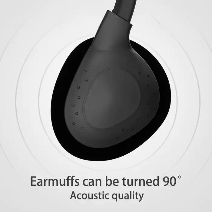 Casque filaire CUGUU avec réduction active du bruit et basses puissantes pour PC, téléphone portable, console PS et autres appareils occasions spéciales