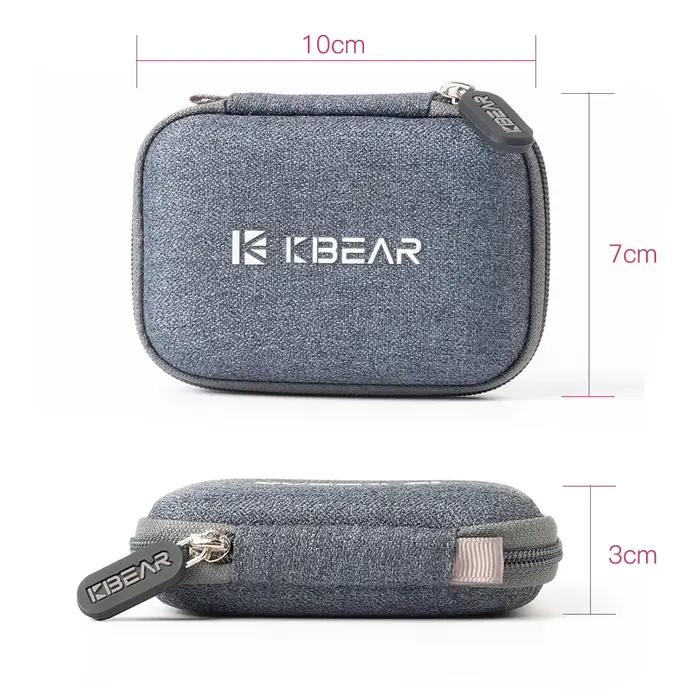KBEAR – étui en tissu haut de gamme pour écouteurs