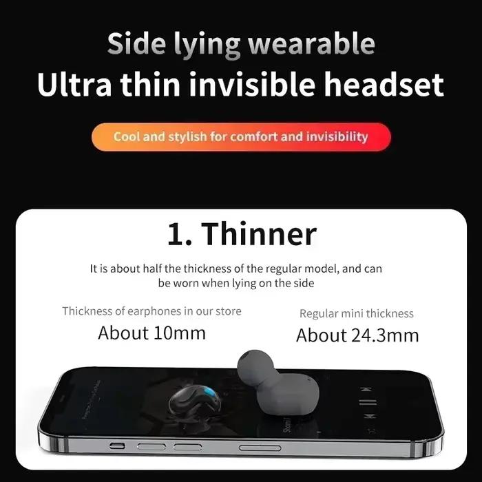 Mini écouteurs Bluetooth X55 réduction du bruit pour sport sommeil et musique haute fidélité occasions spéciales