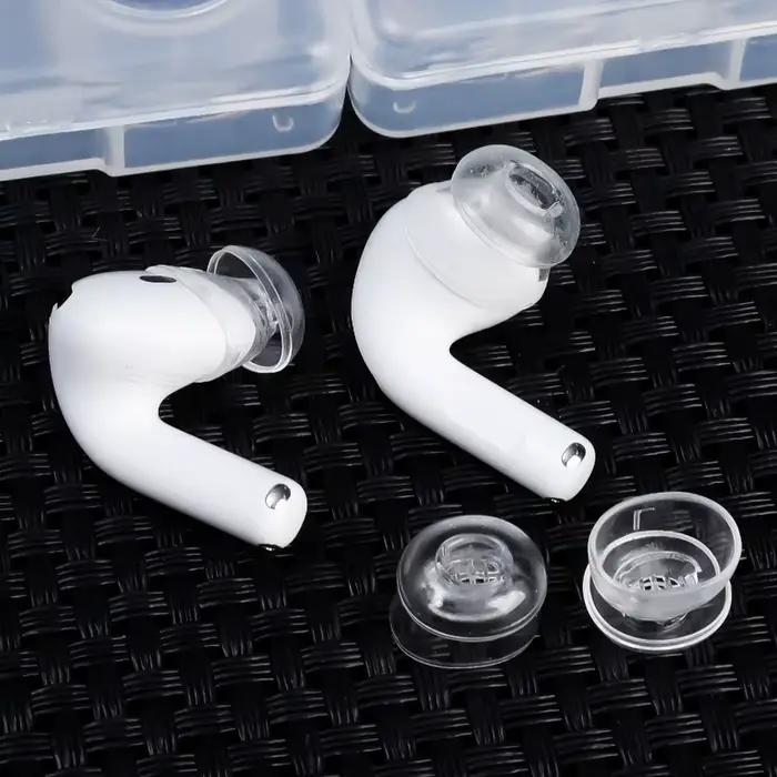 Nouveau Transparent suppression du bruit physique écouteurs couvre casquettes pour Apple AirPods 4 3 anti-dérapant
