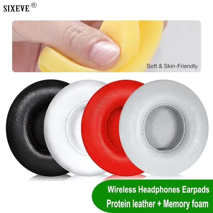 Coussinets d'oreille en cuir et mousse à mémoire de forme pour Beats Solo 2 et 3 améliorant le confort et la qualité sonore pour écouteurs sans fil occaions spéciales femmes hommes