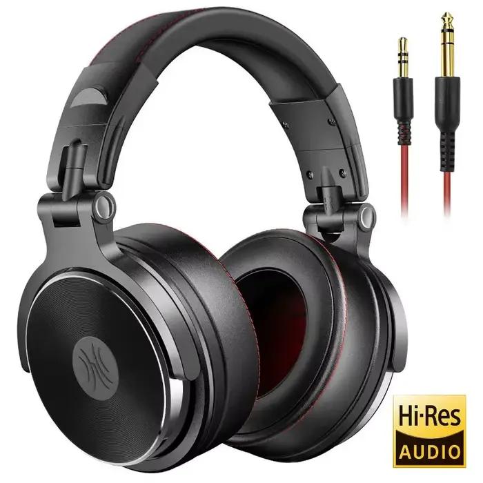 Casque de studio DJ professionnel supra-auriculaire avec micro intégré