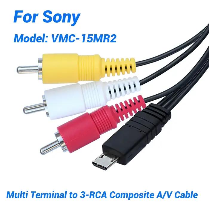 Câble AV VMC-15MR2, cordon de sortie vidéo/audio RCA pour caméscope Sony Handycam série DCR-HC/PC/DVD/SR/UX – Lecture de bandes DV sur TV