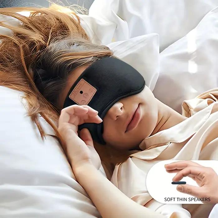 Bluetooth casque de couchage masque pour les yeux jeu de musique bandeau
