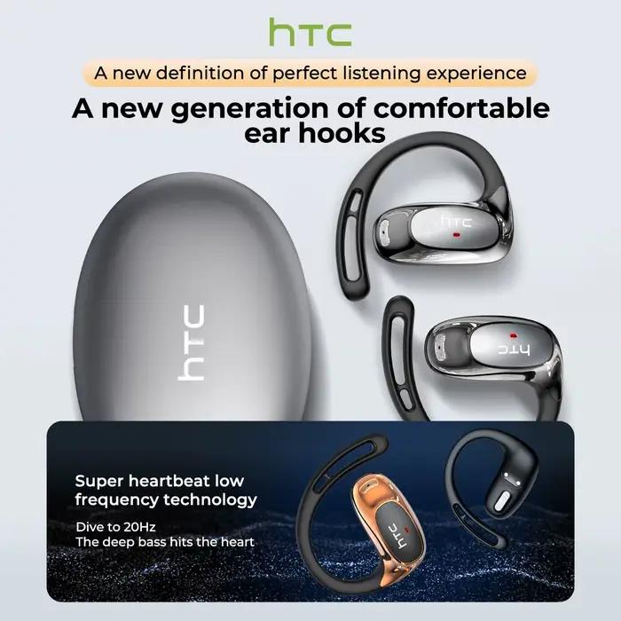 Écouteurs sans fil Bluetooth HTC NE35 avec traduction IA