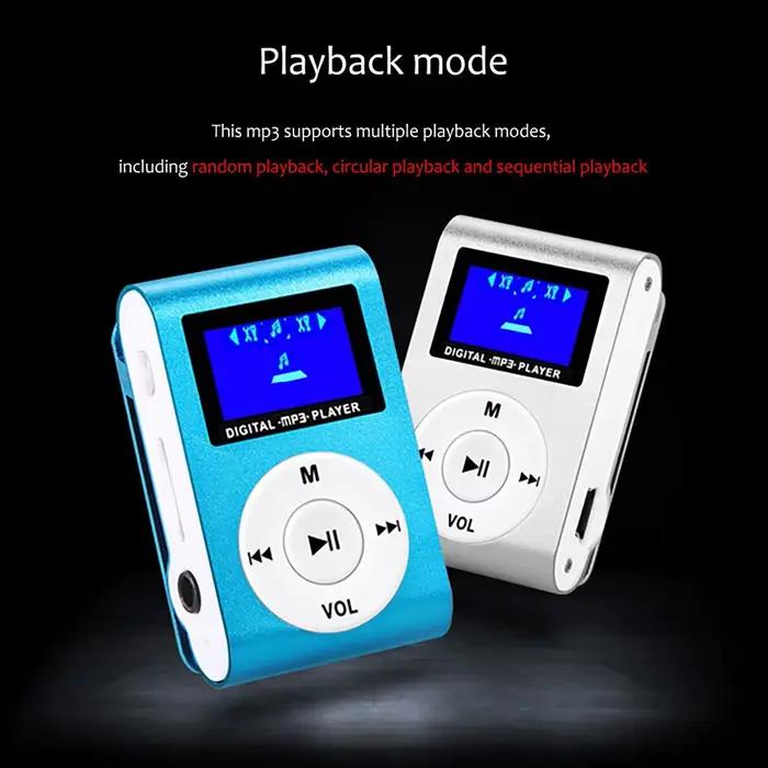 Support Portable 32GB TF carte Clip écran LCD lecteur de musique MP3 Mini