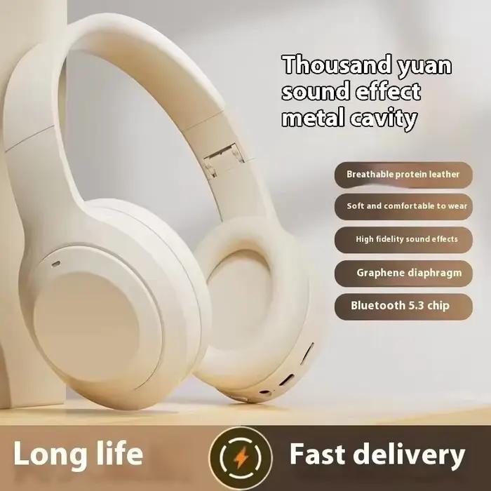 Casque sans fil M5 original, circum-auriculaire, stéréo HIFI, Bluetooth 5.3, écouteurs sport et gaming, prise en charge TF/AUX, réduction du bruit