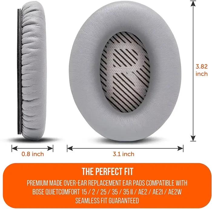 Oreillettes de remplacement pour Bose QC35 et QC35 II coussinets d'oreille en mousse à mémoire de forme en cuir pour une écoute confortable et qualitative occasions quotidiennes à offrir