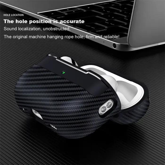 Pour Airpods Pro 2 étui en Fiber de carbone housse pour écouteurs pour Apple