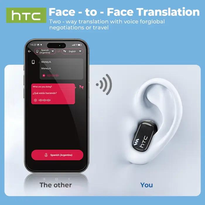 Écouteurs de traduction IA HTC NE16