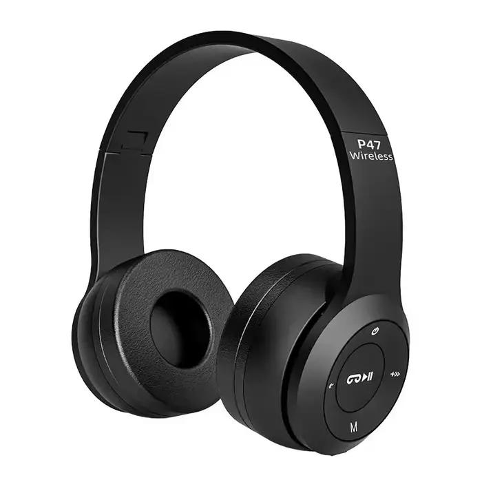 Casque de jeu Bluetooth 5.0 sans fil pour sport de plein air compatible avec iPhone Samsung PC et accessoires de jeu pliable pour hommes femmes occasions spéciales