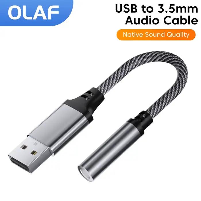 Adaptateur pour écouteurs USB vers 3.5mm
