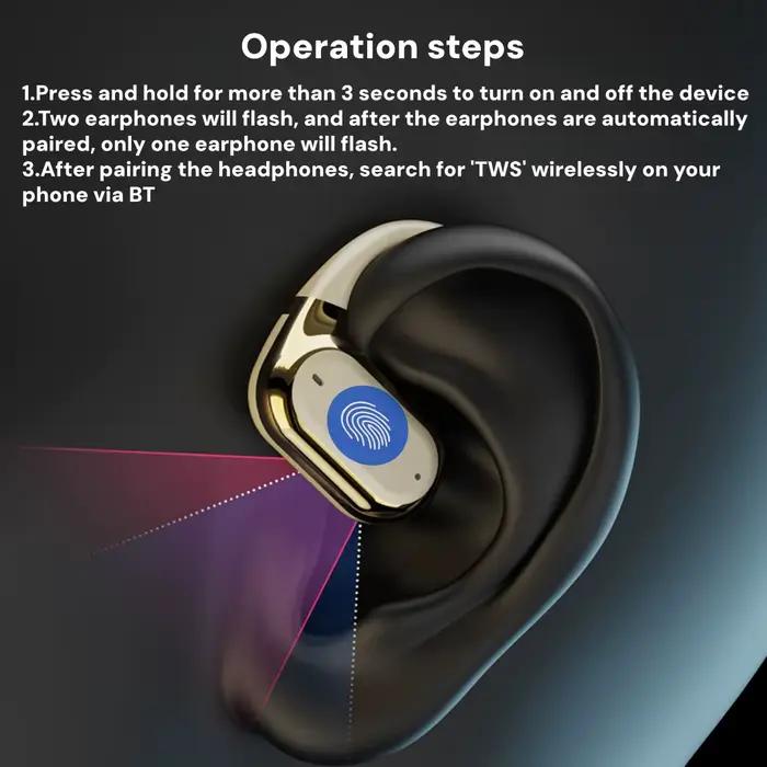 Écouteurs sans fil Bluetooth à oreille ouverte