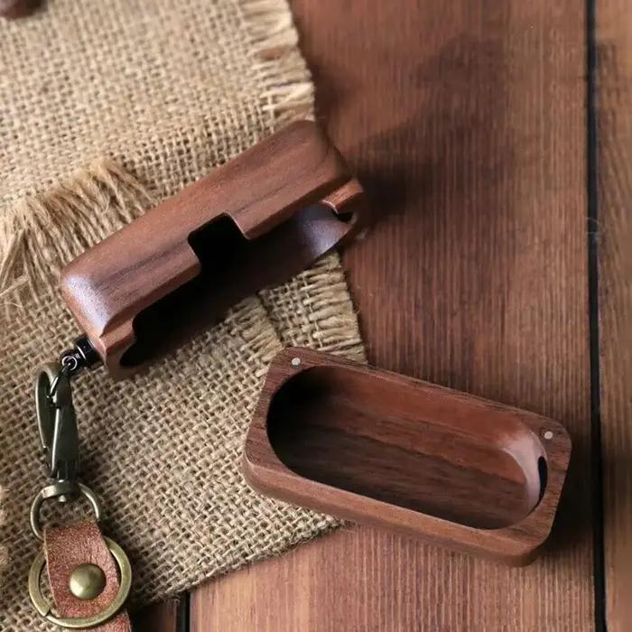 Étui en bois massif pour boîte à écouteurs Sony WF-1000XM5