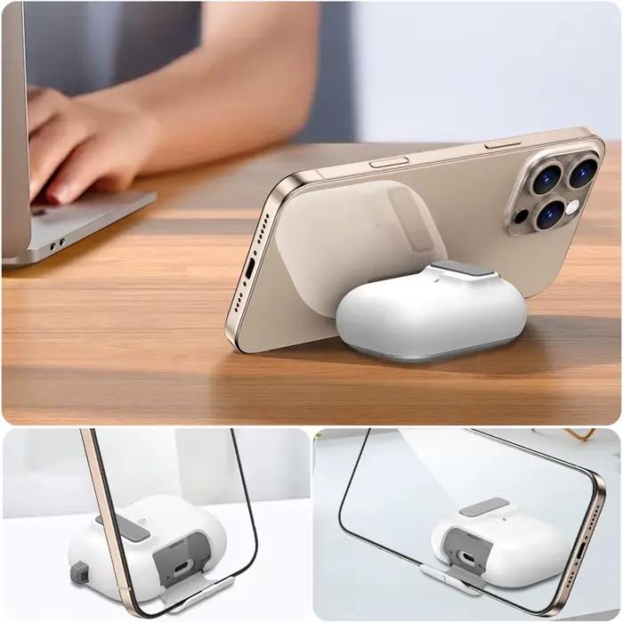(Bleu moelleux) pour Airpods Pro 3 nouveau Design de couvercle Pop-Up automatique de Protection complète avec étui de