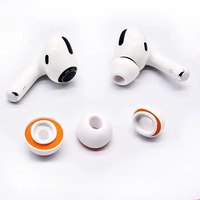 Oreillettes en mousse à mémoire de forme pour Airpods Pro écouteurs Bluetooth sans fil couvre-oreilles en Silicone