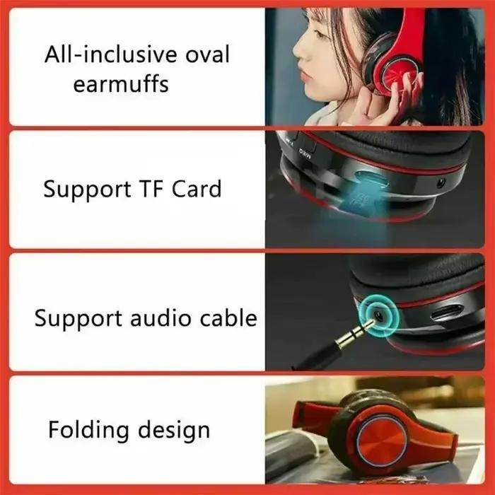 Casque Bluetooth avec éclairage RGB