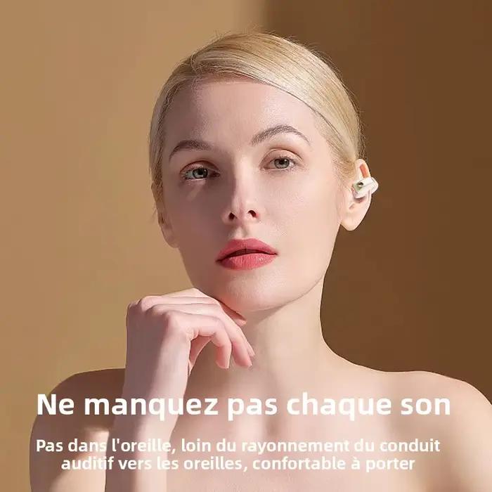 Écouteurs STTKGZD à Conduction Osseuse Sans Fil Bluetooth Haute Qualité TWS Auriculaires Sport Anti-Bruit