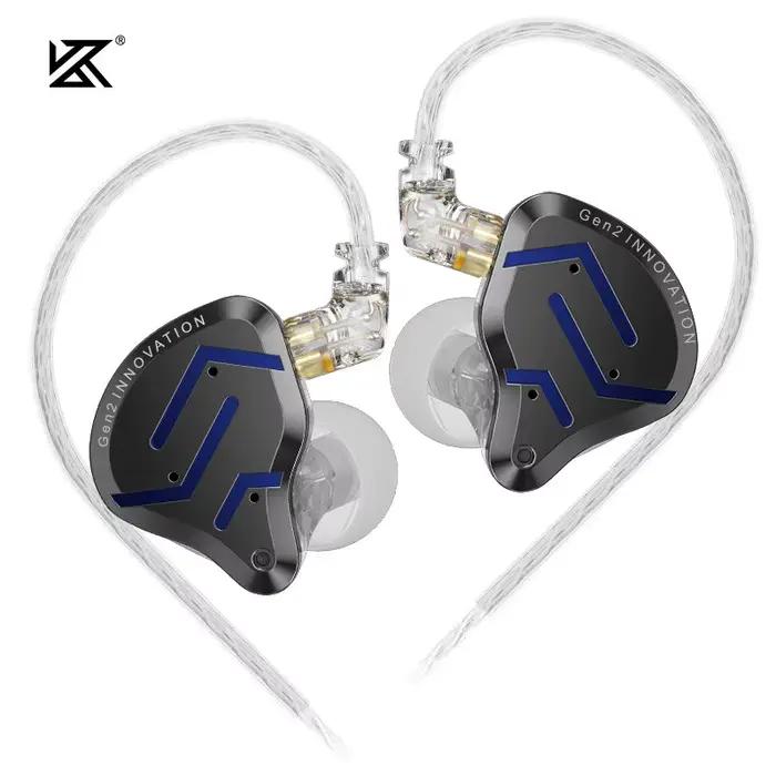 KZ ZSN Pro 2 lecteur hybride 1BA 1DD dans l'oreille écouteurs HIFI basse casque moniteur