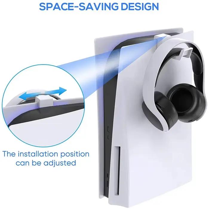 Support mural pour casque de jeu PS5 élégant pour gamer rangement console accessoire organisation espace de jeu occasion spéciale