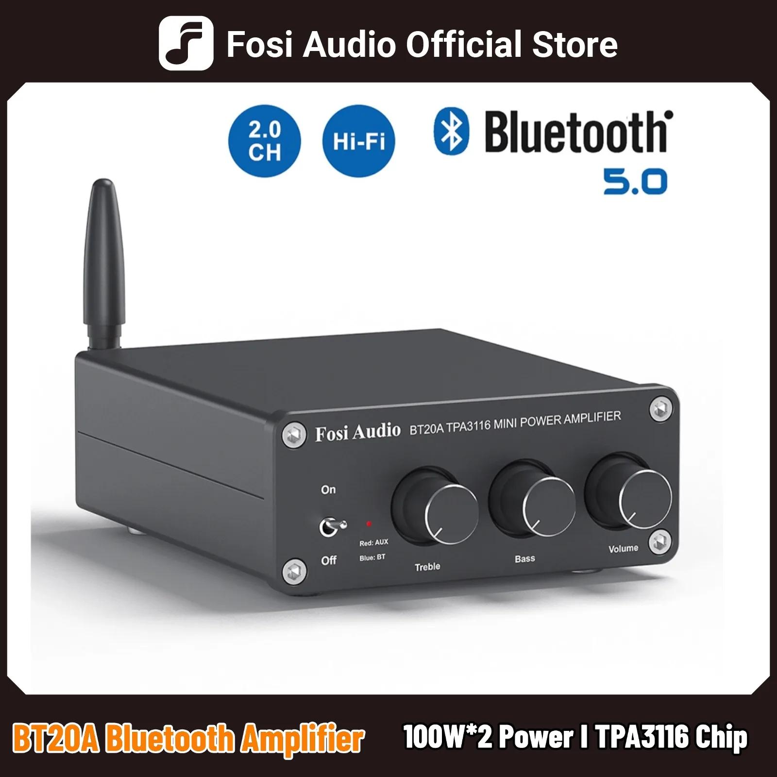 Fosi Audio BT20A Bluetooth TPA3116D2 amplificateur de puissance sonore 100W Mini HiFi stéréo classe 