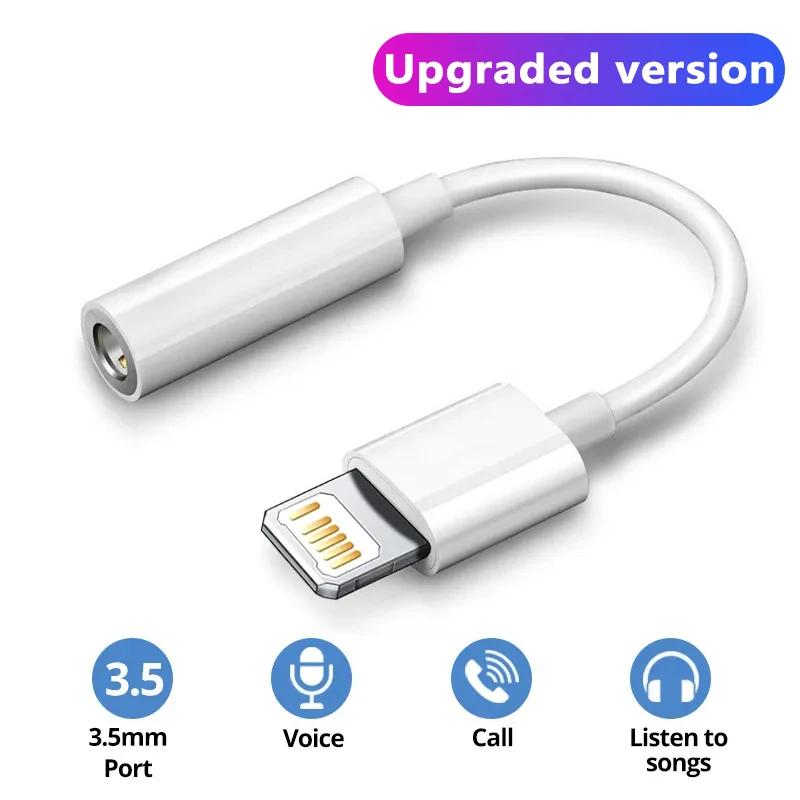Adaptateur d'écouteurs original pour iPhone 14 13 12 11 Pro, répartiteur audio auxiliaire Lightning 