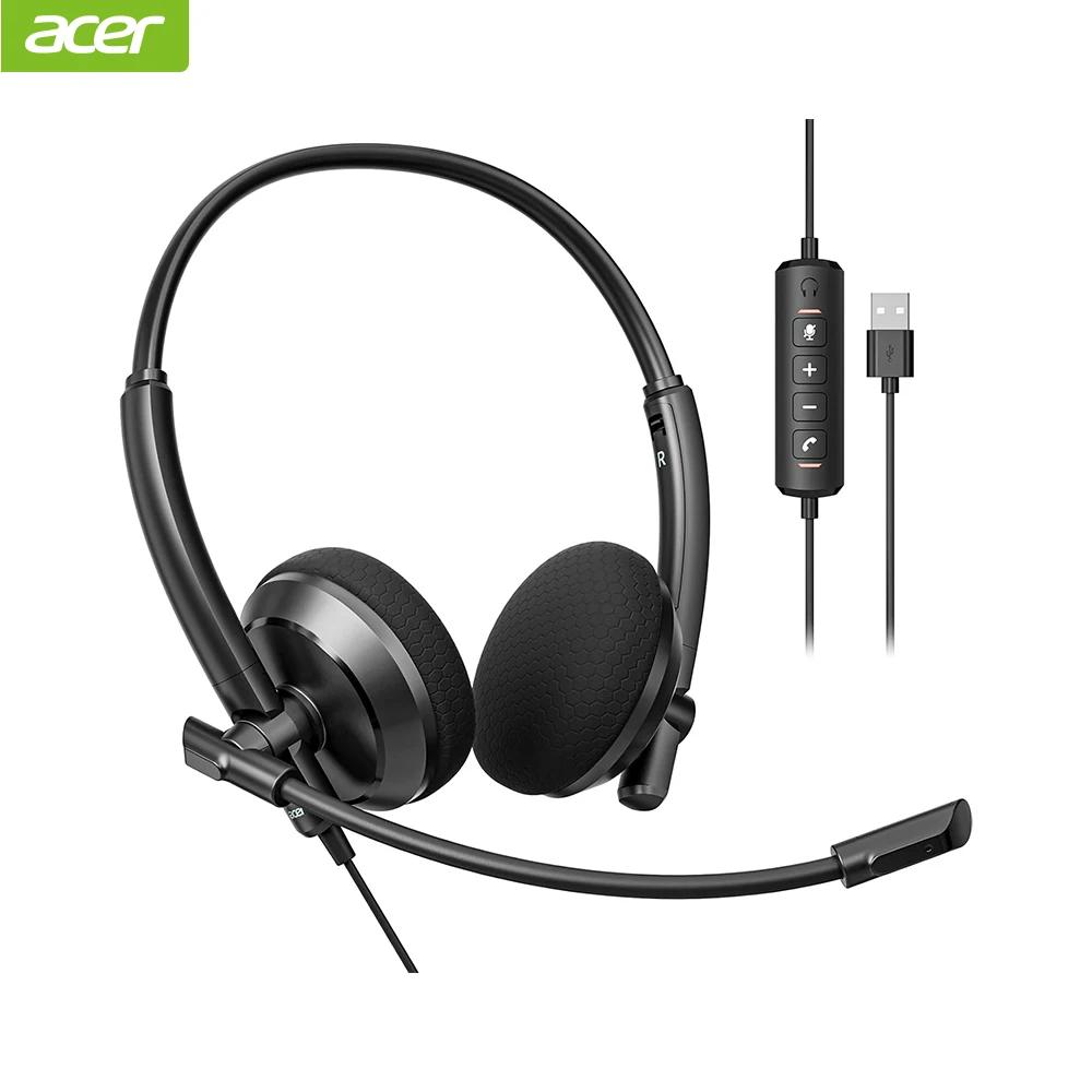 Casque USB Acer avec micro pour PC casque filaire avec micro pour centres d'appel de travail à dista