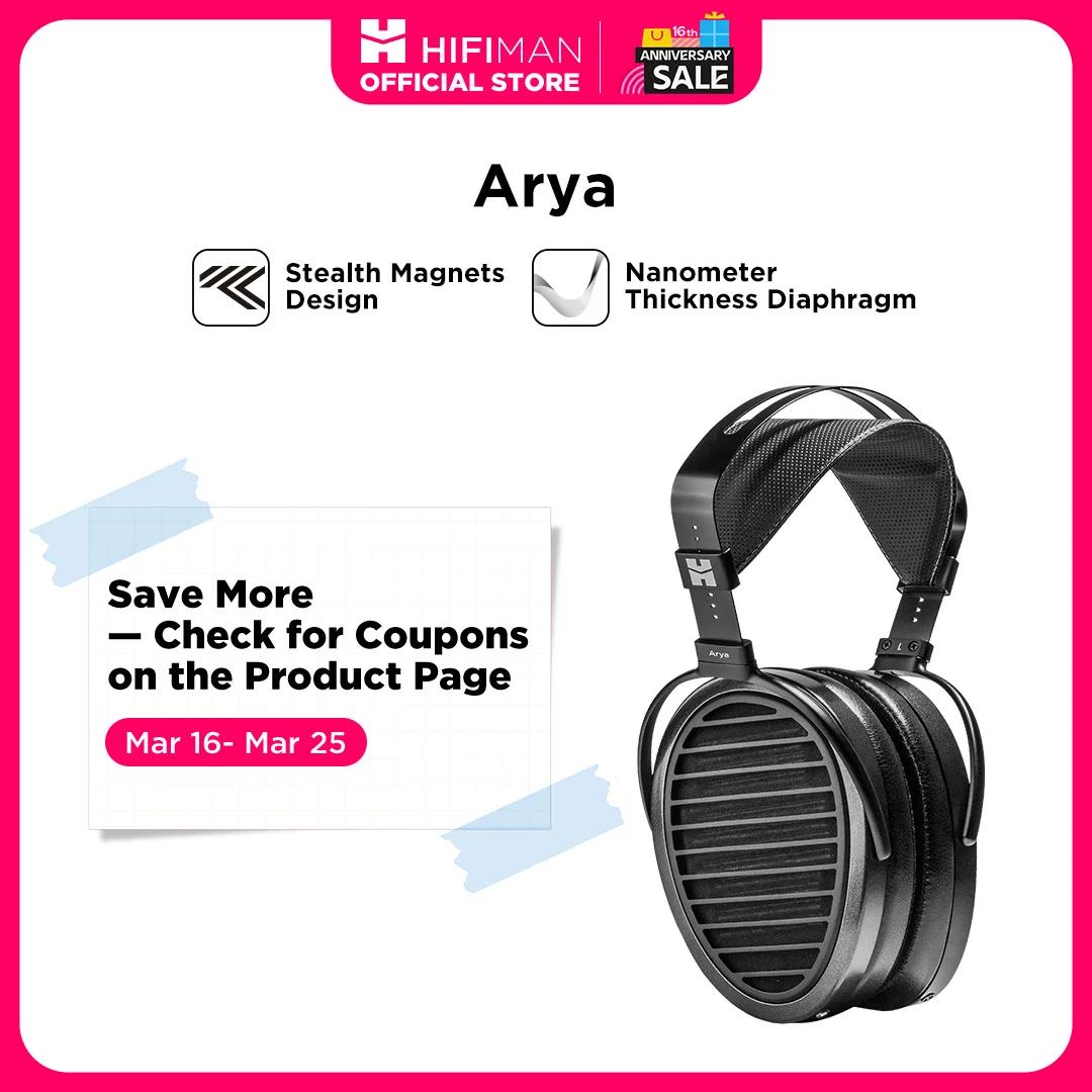 HIFIMAN Arya Casque audio circum-auriculaire pleine taille à aimants planaires, version audiophile a