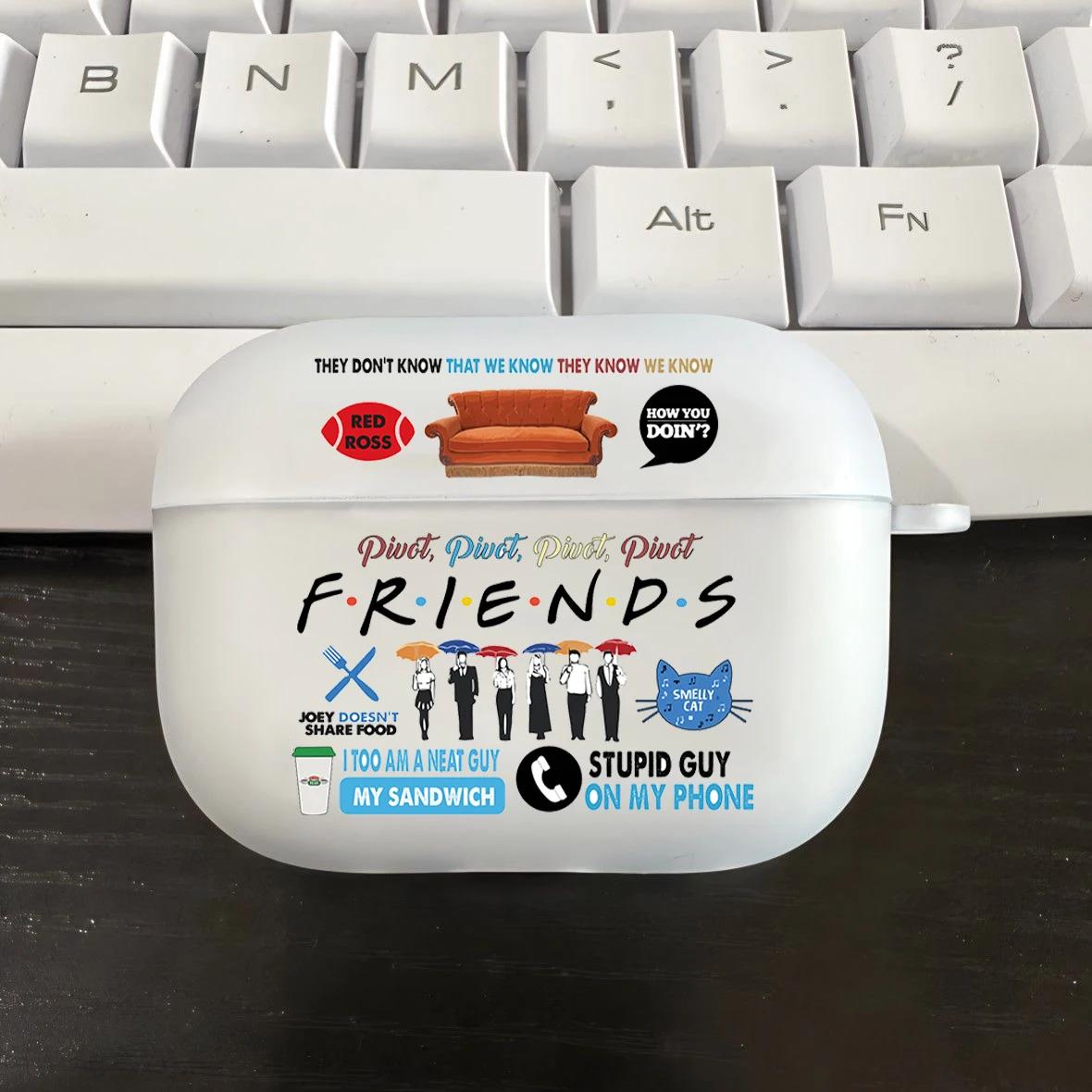 Étui classique TV SHOW Freinds pour Airpod Pro2 Airpods 2 3 4 Pro casque sans fil couverture de cita