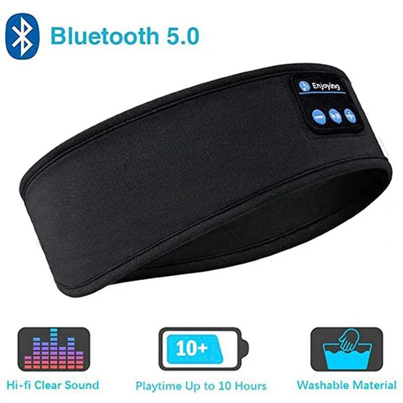Écouteurs Bluetooth sport côté dormir bandeau élastique sans fil casque musique masque pour les yeux