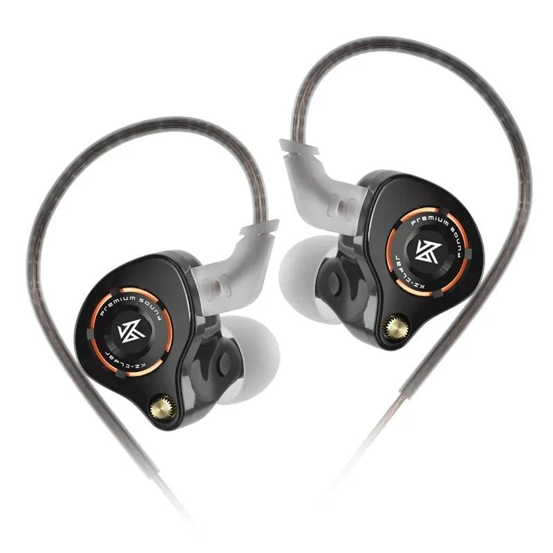 Casque KZ Eldar avec micro, écouteurs KZ, casque filaire dynamique HIFI, ergonomie, réglage de la co