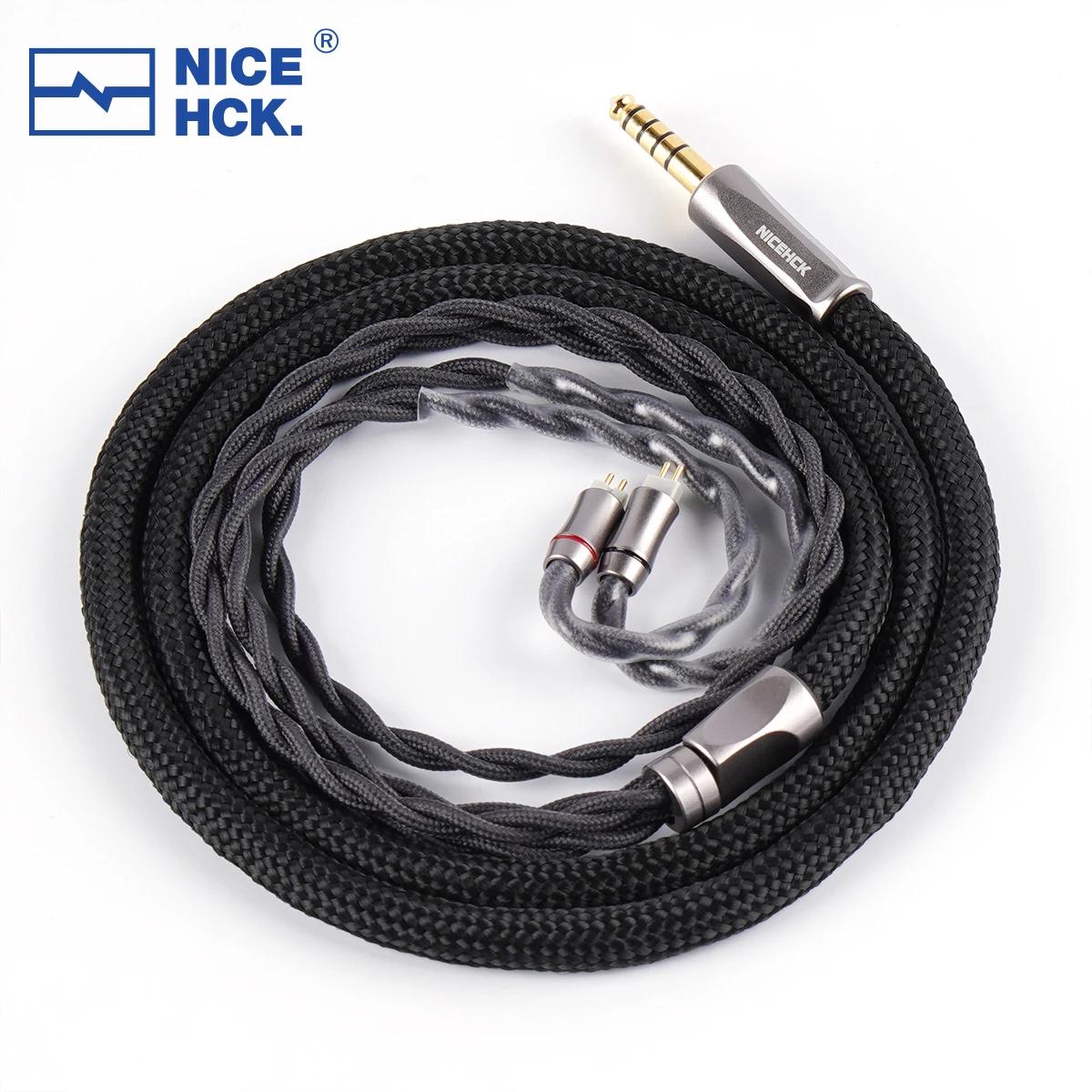 NICEHCK AceOrpheus câble 8N OCC HIFI IEM fil Audio 4.4mm équilibré MMCX/2Pin pour moniteur intra-aur