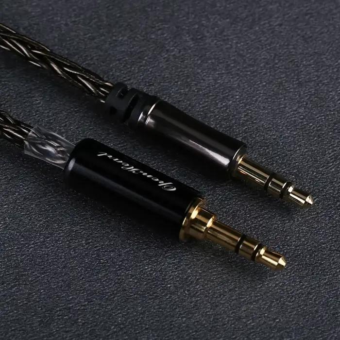 Câble pour écouteurs à 8 cœurs, en cuivre plaqué argent, XLR, 4.4mm, 2.5mm, 6.35mm, pour HD599 HD569