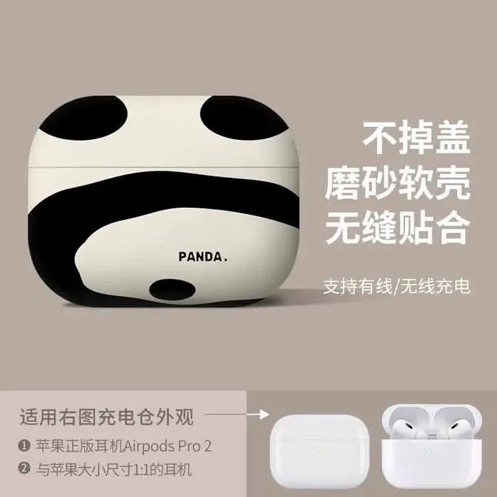Étui mignon pour Apple Airpods 4 1 2 3, étui pour AirPods Pro2 2ème étui Panda de dessin animé, étui