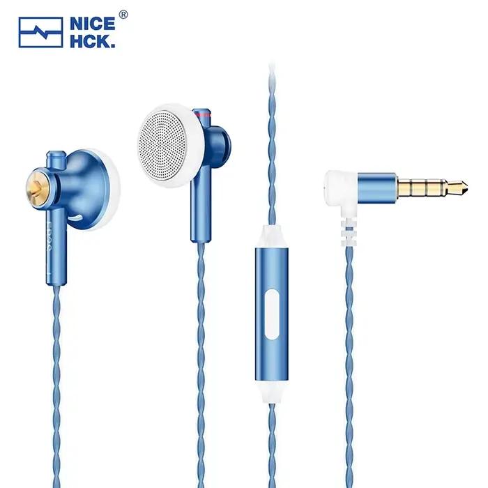 NiceHCK EB2S PRO HIFI filaire Microphone écouteur 15.4mm unité dynamique écouteurs basse casque avec