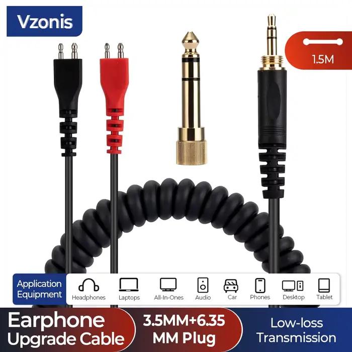 Câble audio de remplacement pour écouteurs Sennheiser HD25 HD25-1 HD25-1 II HD25-C HD600 HD650 HD430