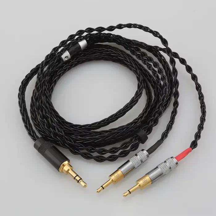 Câble d'amélioration équilibré pour casque HD700, 4,4 mm/2,5 mm, 8 cœurs, cuivre monocristallin plaq