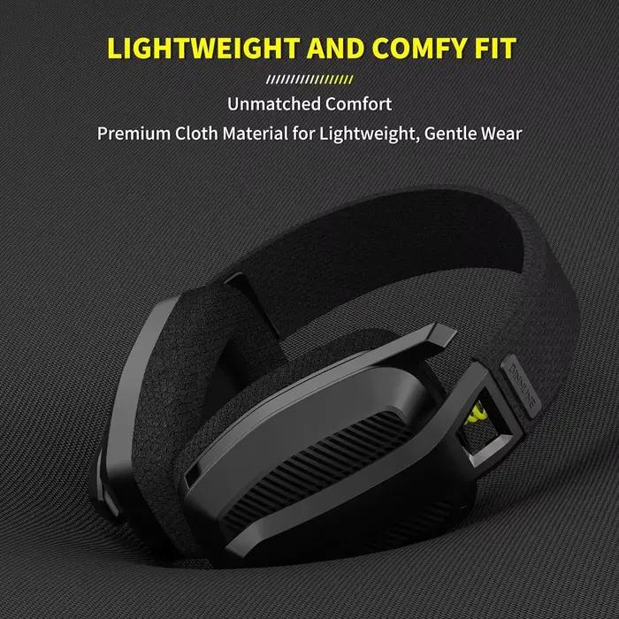 BINNUNE BW06 casque de jeu sans fil 2.4G avec micro Flip ENC pour PC, PS4, PS5, casque Bluetooth dou