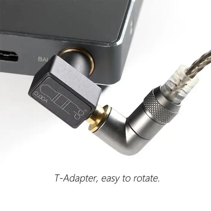 Adaptateur DD ddHiFi DJ30A 3,5 mm femelle vers 4,4 mm mâle s'applique au câble pour écouteurs 3,5 mm