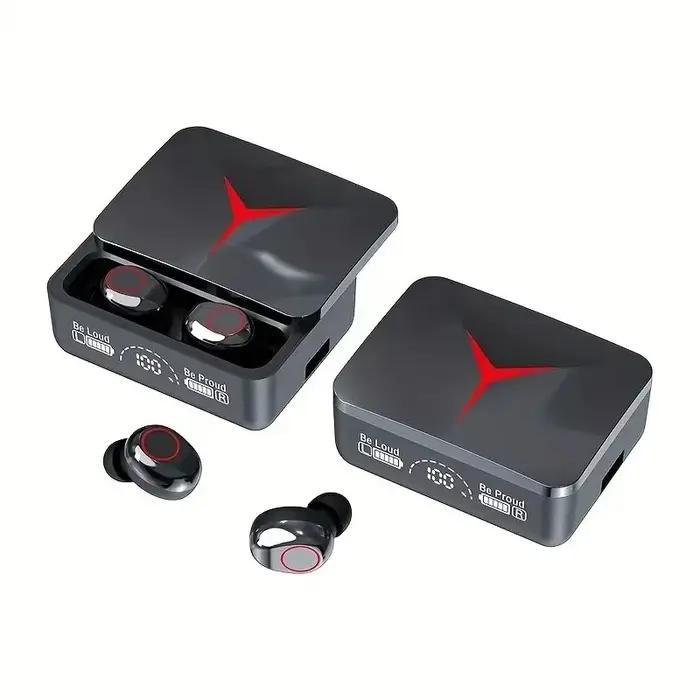 Écouteurs sans fil Bluetooth 5.3, oreillettes de sport stéréo, affichage numérique LED avec micro, p