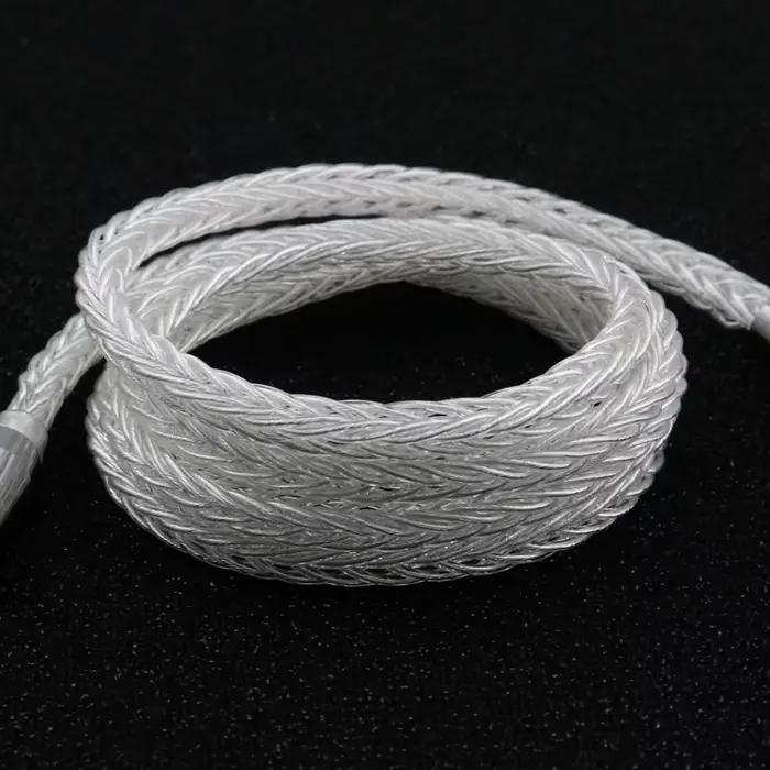 XINHS-Câble de mise à niveau pour écouteurs en argent pur G18, fil sinc, prise avec MMCX, 2 broches,