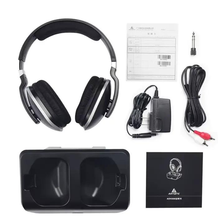 Artiste ADH300 casque TV sans fil 2.4GHz casque stéréo sur l'oreille numérique pour TV station de ch