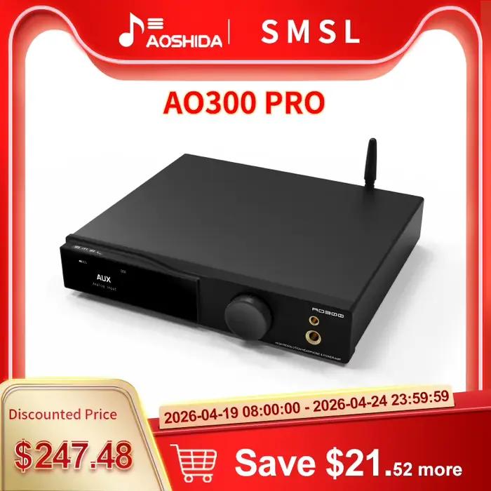 SMSL AO300 PRO amplificateur de puissance casque AMP décodeur MA5332MS MQA-CD Audio DAC XMOS XU-316