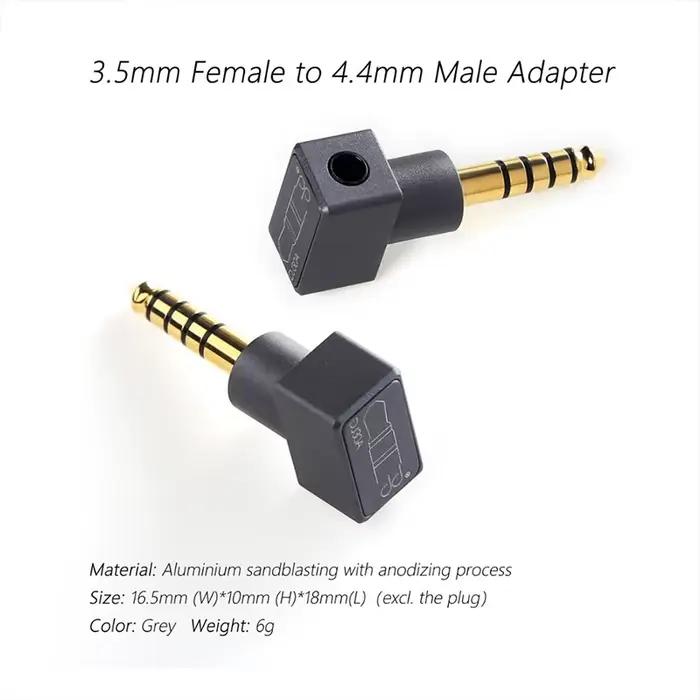 Adaptateur DD ddHiFi DJ30A 3,5 mm femelle vers 4,4 mm mâle s'applique au câble pour écouteurs 3,5 mm
